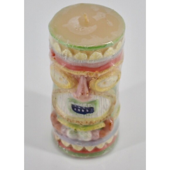 Fitz & Floyd For All Seasons Tiki Hawaiian Paradise Novelty Candle 2003 4" NEW - Picture 6 of 7